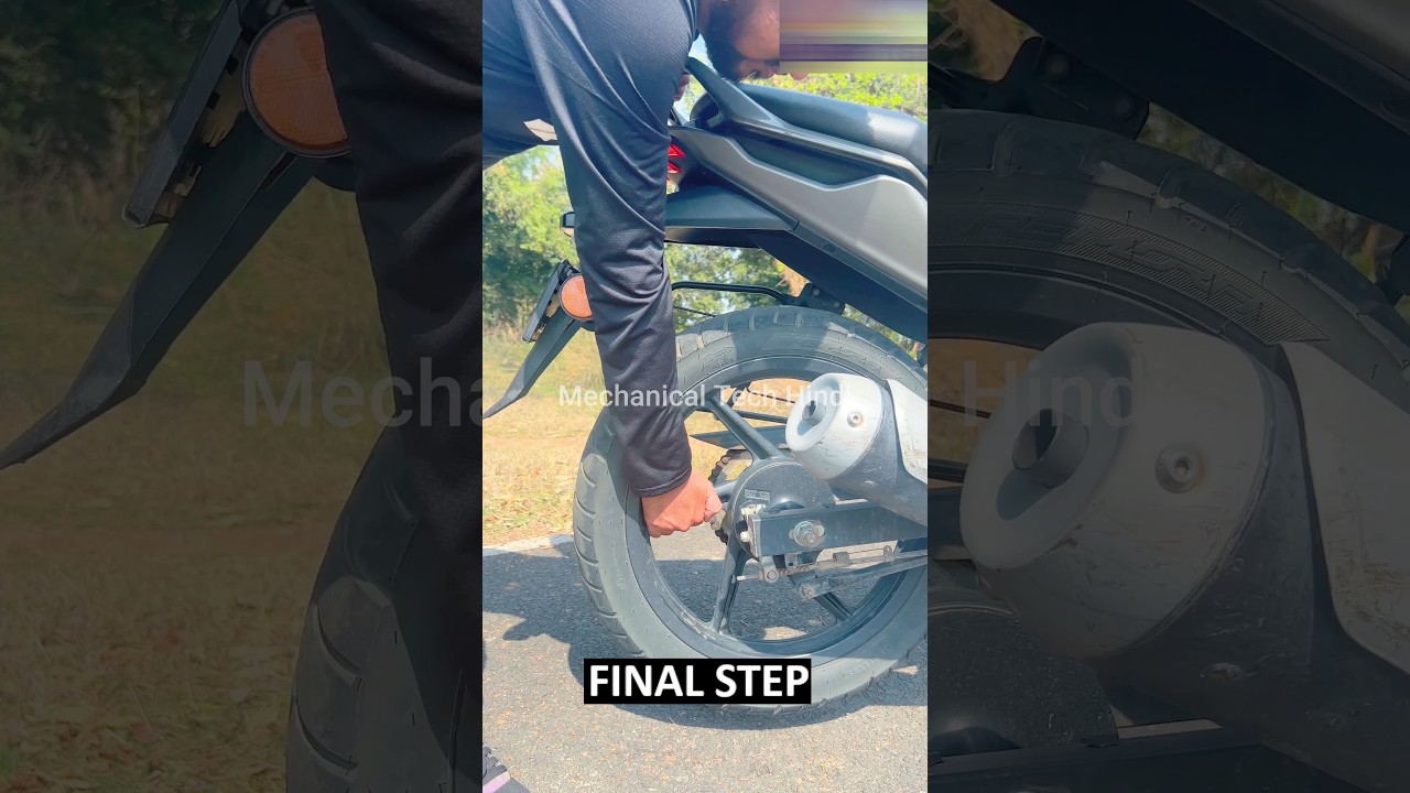Start Your Bike / Motorcycle Engine By Just Rotating Rear Wheel | Bike Engine Start Problem #shorts