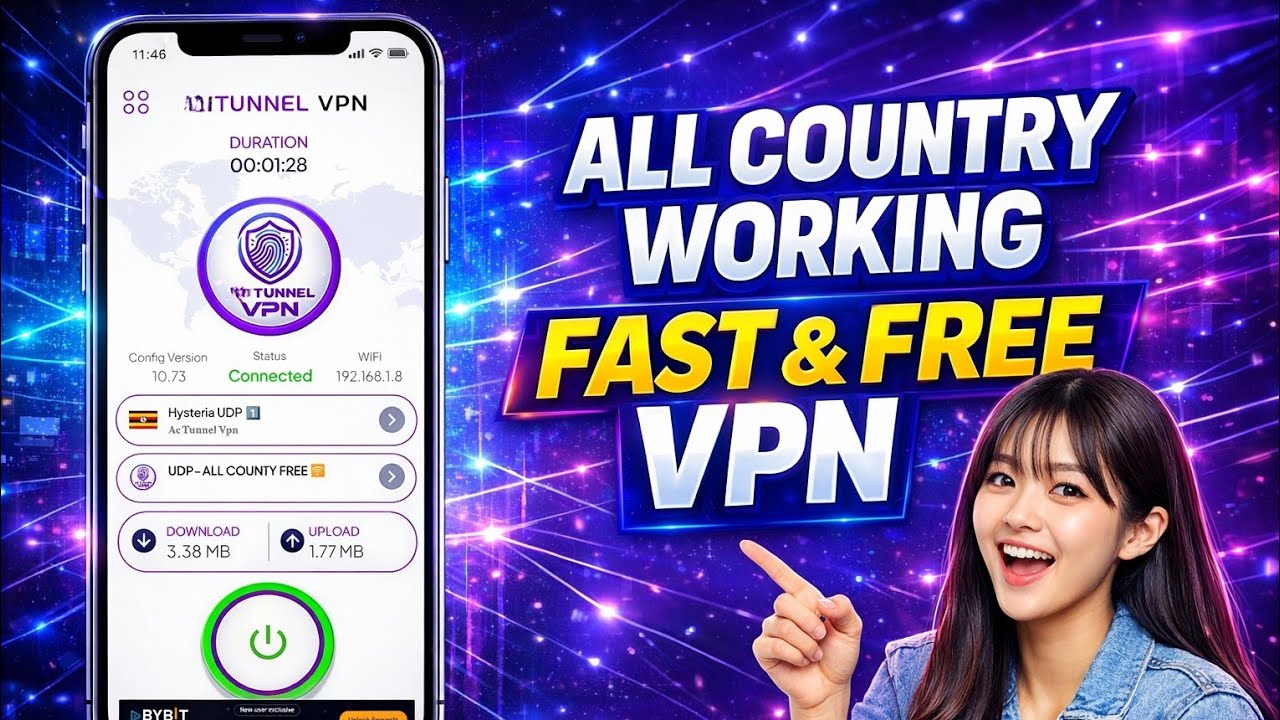 Быстрый VPN, работающий во всех странах.