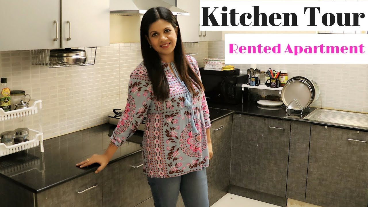 Complete Kitchen Tour | Rented Apartment Kitchen| Utensils Organization