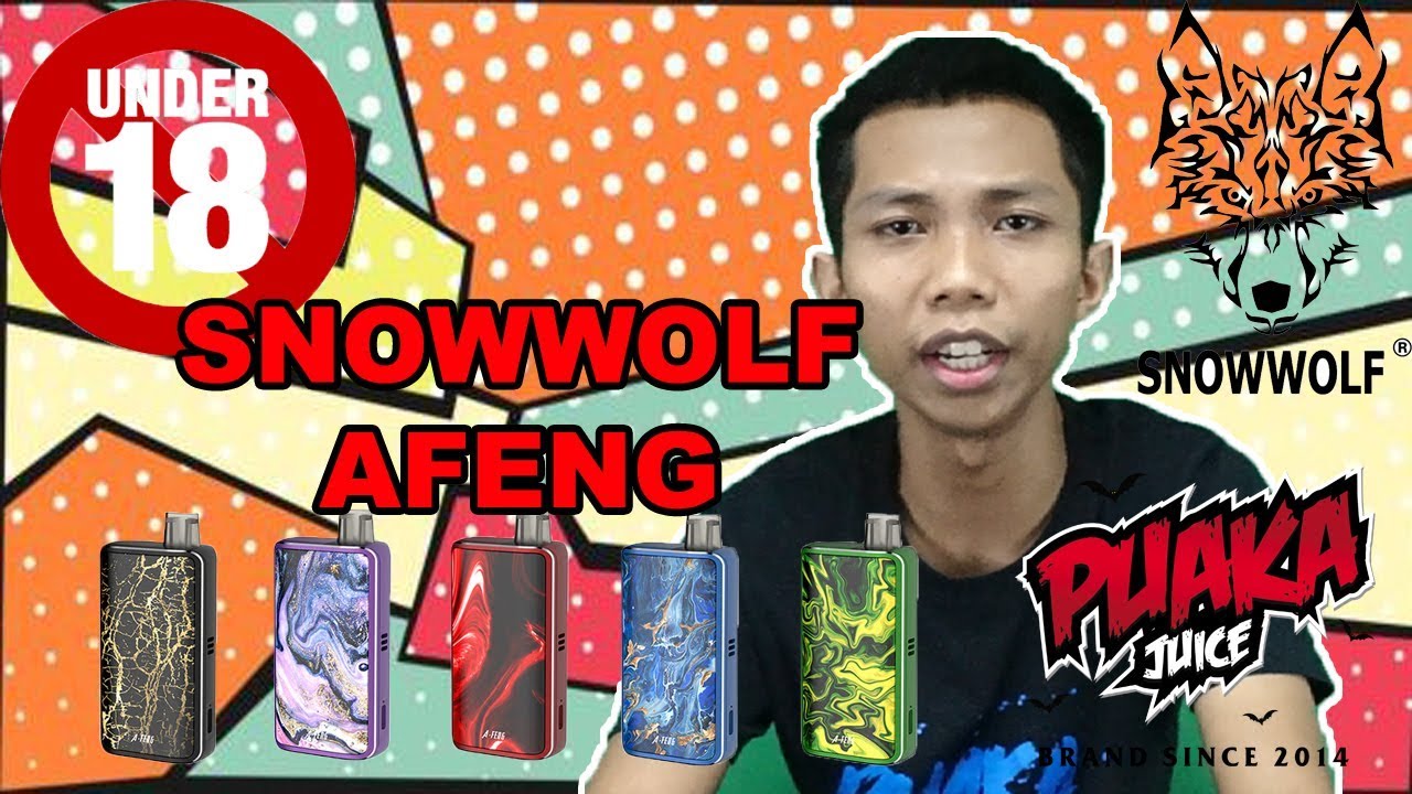 SnowWolf Afeng AIO Pod System unboxing and Review [ Puaka Juice ]