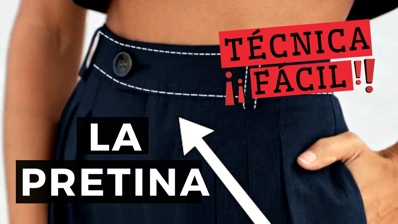 TUTORIAL 👉Cómo HACER una PRETINA o CINTURILLA para PANTALÓN👖