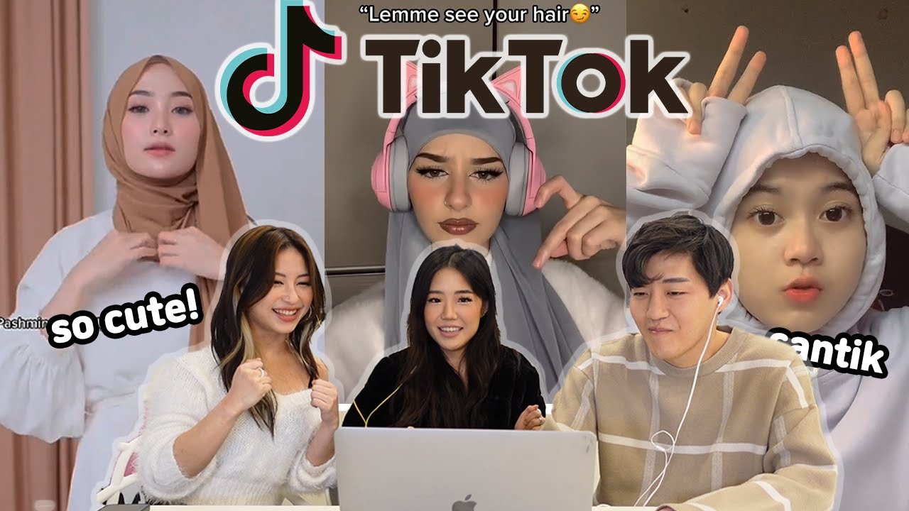 Реакция корейских девушек на хиджаб в TikTok?! *cantik