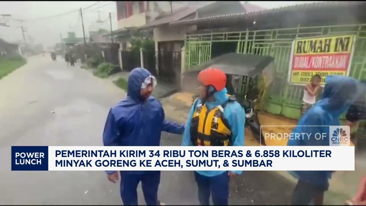 Pemerintah Kirim Ribuan Ton Beras & Minyak Goreng ke Aceh Sumut
