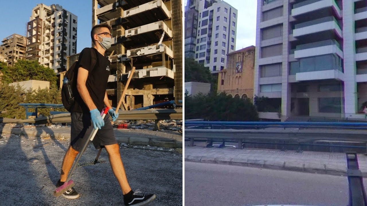 Before/after of Beirut after Tuesday's explosion