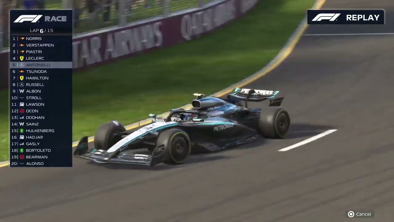🎬 F1 25 &ndash; Kimi Antonelli at Melbourne GP | Starting P15 | Full Race Action 🔥