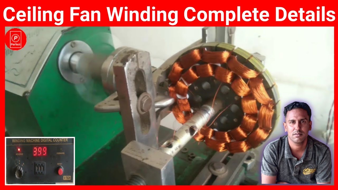 Ceiling fan winding machine | 12 +12 coil stator winding | Perfect Engineer