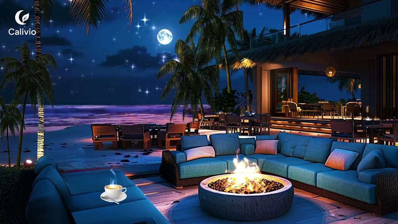 1 Hour Deep Sleep | Luxury Beachfront Ocean Sounds