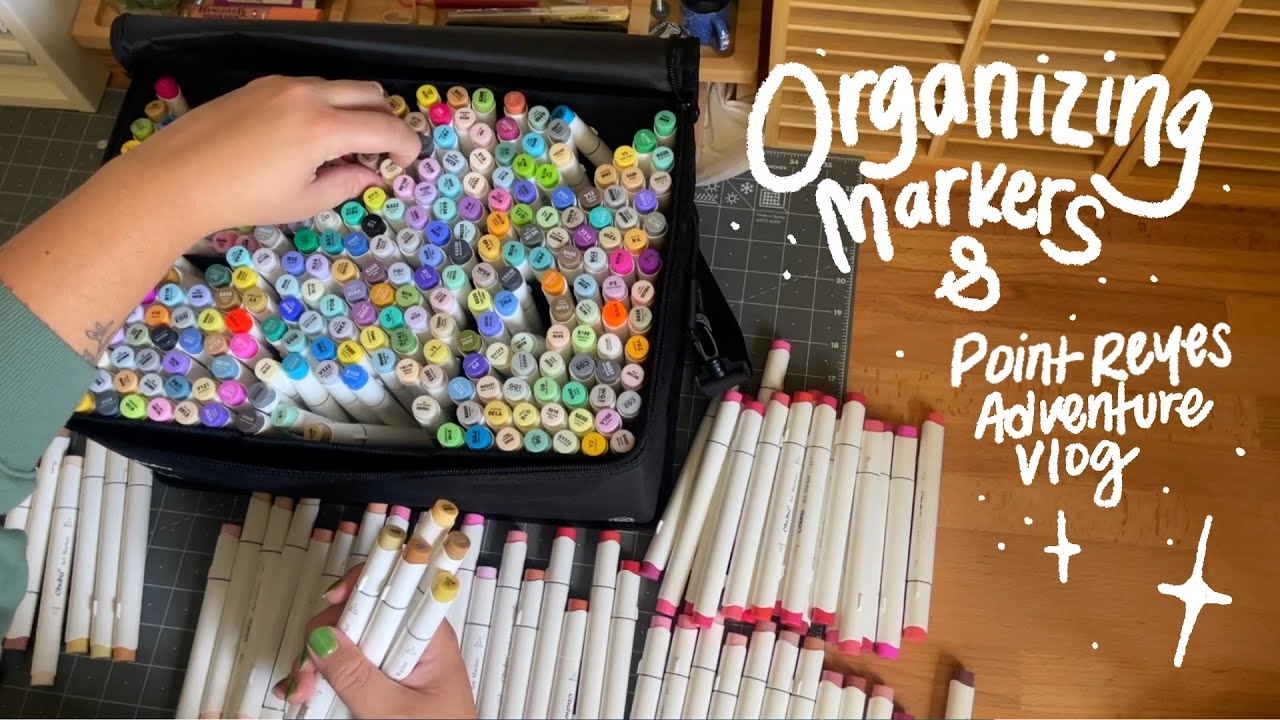 ORGANIZING MARKERS // PT REYES ADVENTURE VLOG// Jacquelindeleon