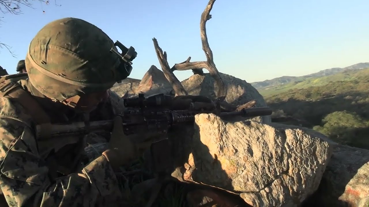 LAR Marines of Bravo Company in 1st MARDIV Squad Competition