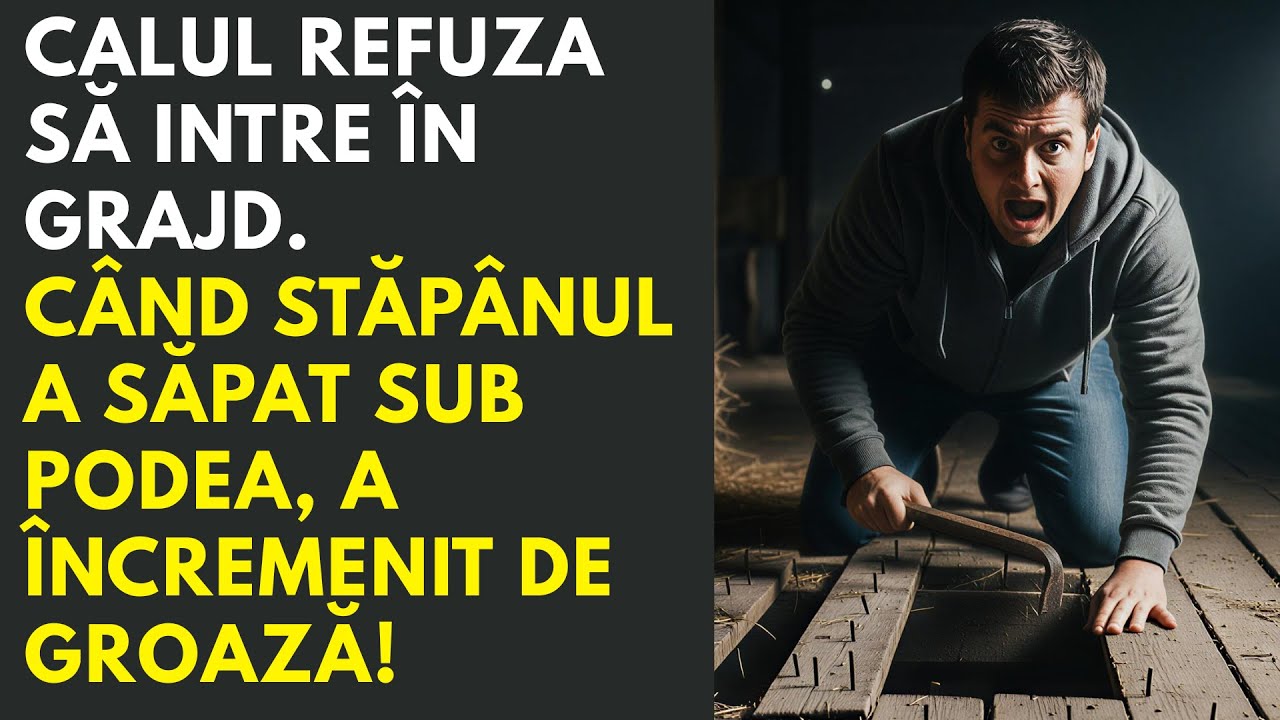 Calul refuza să intre în grajd. Când stăpânul a săpat sub podea, a încremenit de groază!
