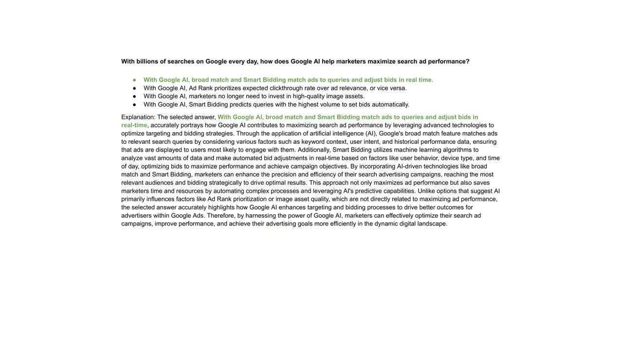 With billions of searches on Google every day, how does Google AI help marketers maximize search ...
