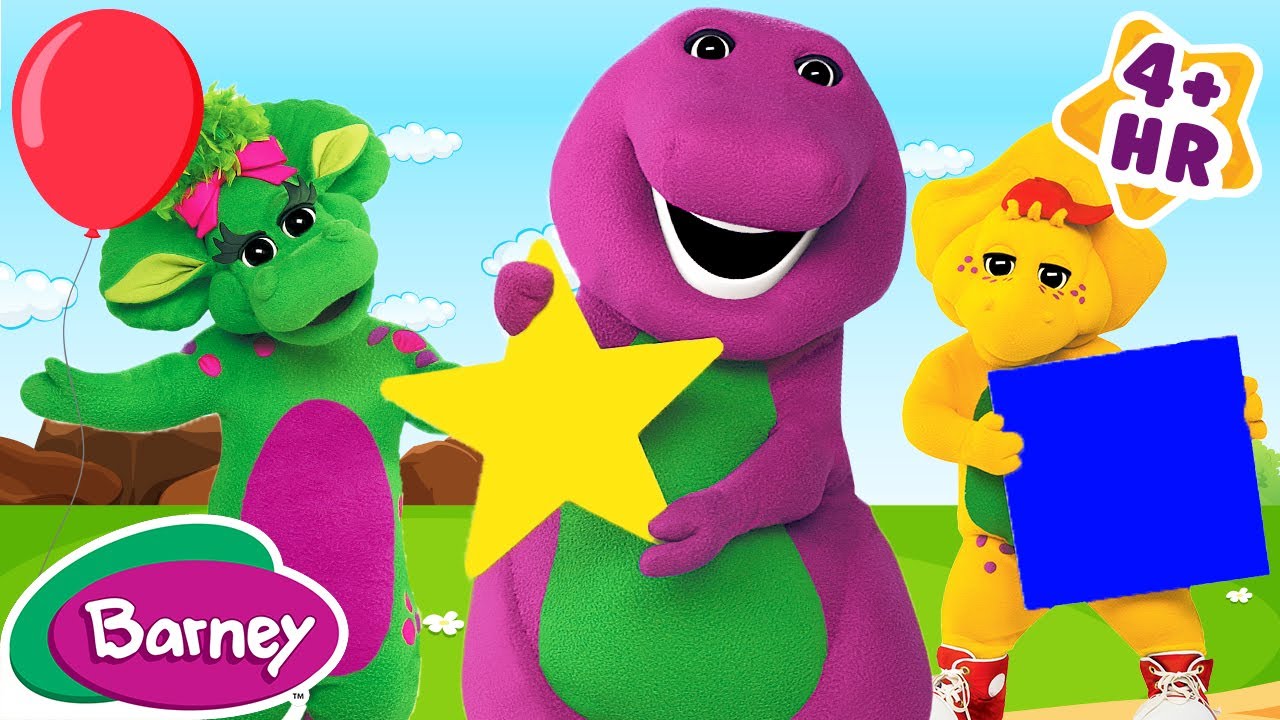 The Wonderful World of Shapes | Shapes for Kids | NEW COMPILATION | Barney the Dinosaur