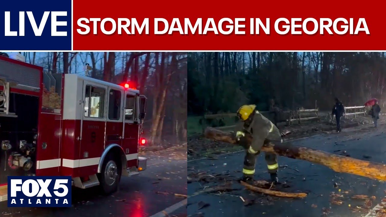 LIVE | Rockdale storm damage, Hartsfield-Jackson ground stop & 2026 Oscar recap