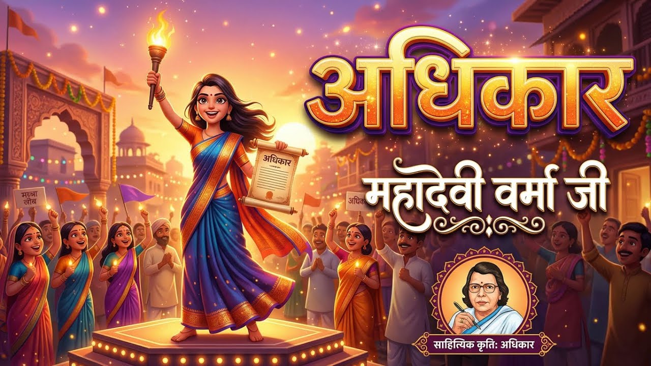 अधिकार | Adhikar 2nd puc hindi | Animation | Explain vkhaya 