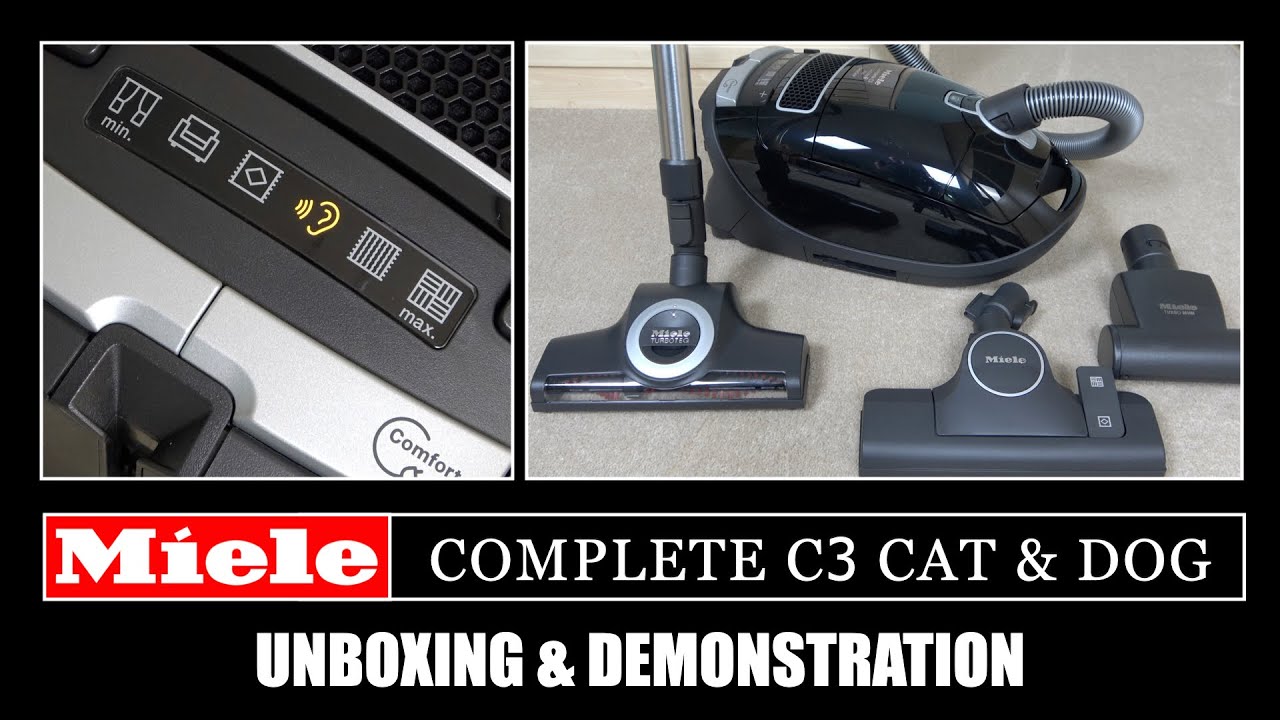 Miele Complete C3 Cat & Dog Vacuum Cleaner Unboxing & Demonstration