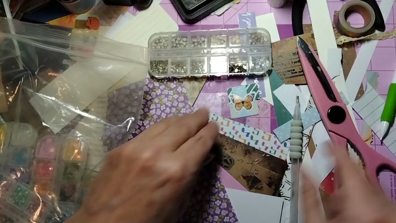 Поболтаем и используем обрезки бумаги. Давайте насладимся созданием памятных вещей!