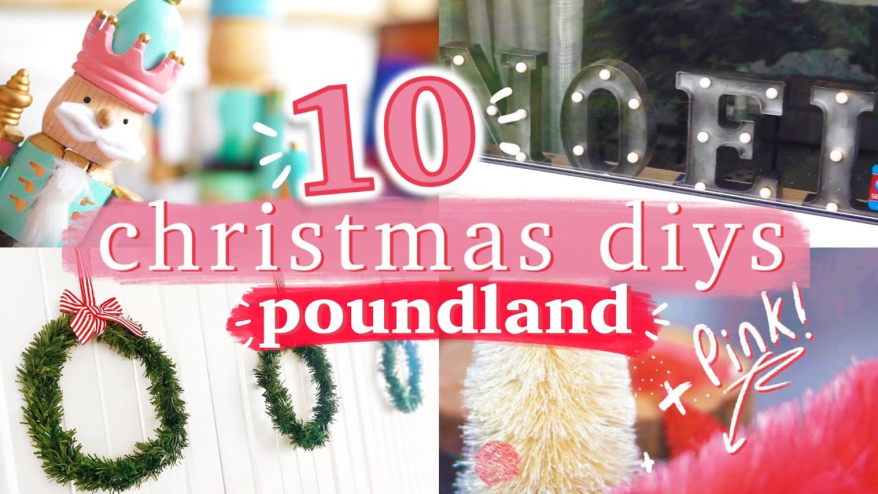 10x POUNDLAND Christmas Decoration DIYs | TOP TEN Compilation