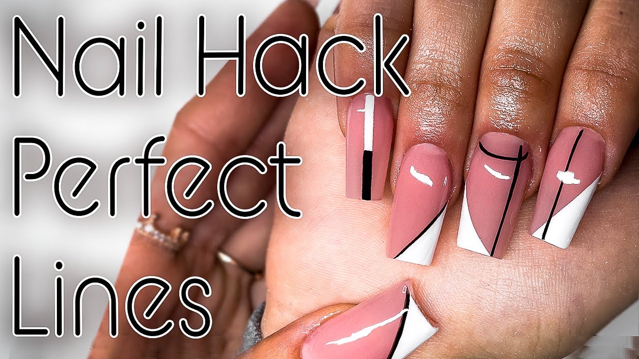 Lets make Perfect Lines | Line Art Tutorial | Nail Hack | Acrylic Nails | Nail Tutorial