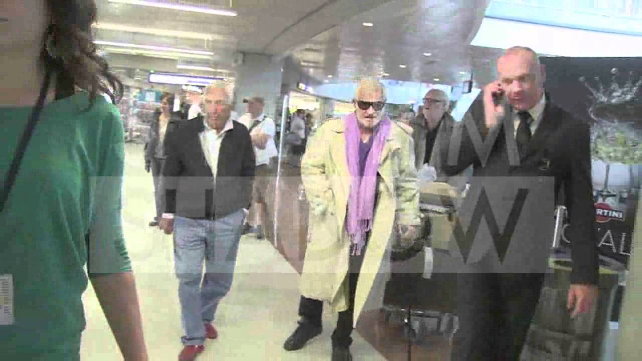 French legendary actor Jean Paul Belmondo arriving in Cannes