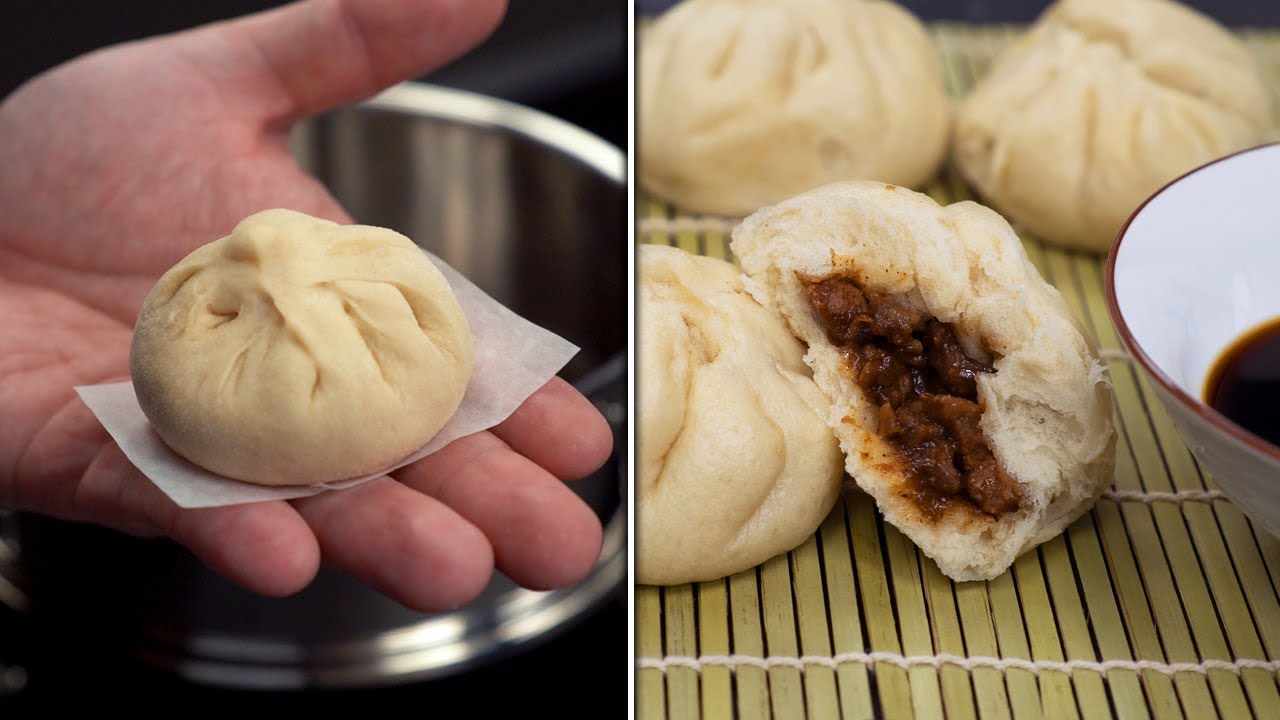 BOLLITOS RELLENOS de cerdo a la BARBACOA CHINA (Char Siu Baozi) - PASO A PASO