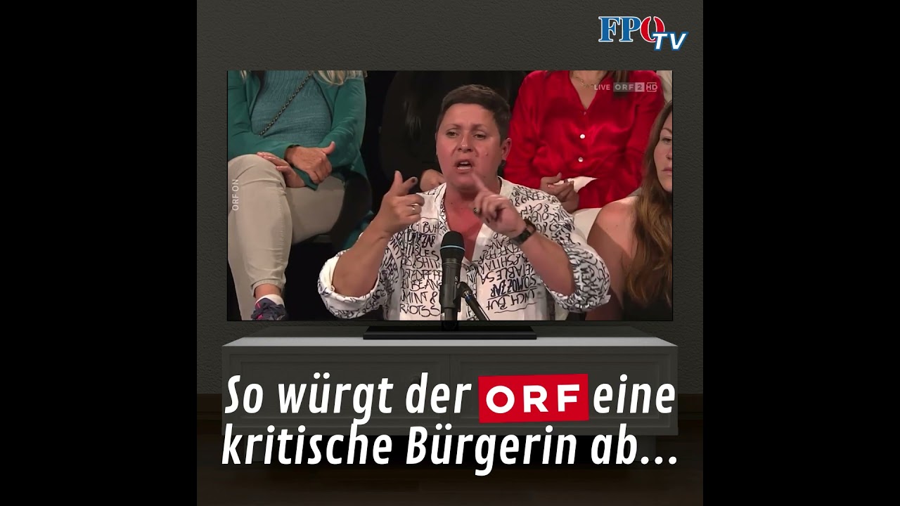 Wie der ORF eine kritische B&uuml;rgerin abdreht...