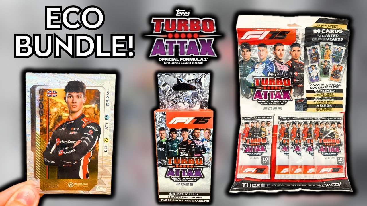 EXCLUSIVE OLIVER BEARMAN GOLD LIMITED EDITION CARD! | TOPPS F1 TURBO ATTAX 2025 | ECO BUNDLE OPENING