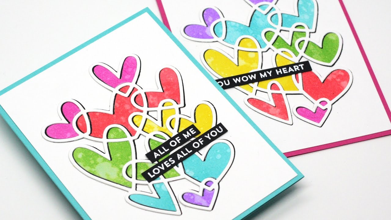 Rainbow Hearts | Die Cut Inlay