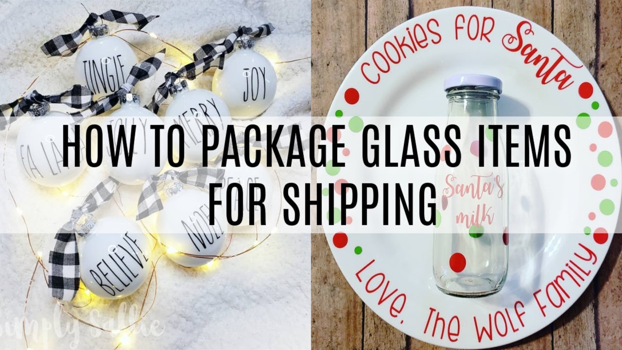 How to Safely Package Glass Items For Shipping | Packing Santa Plates and Ornaments