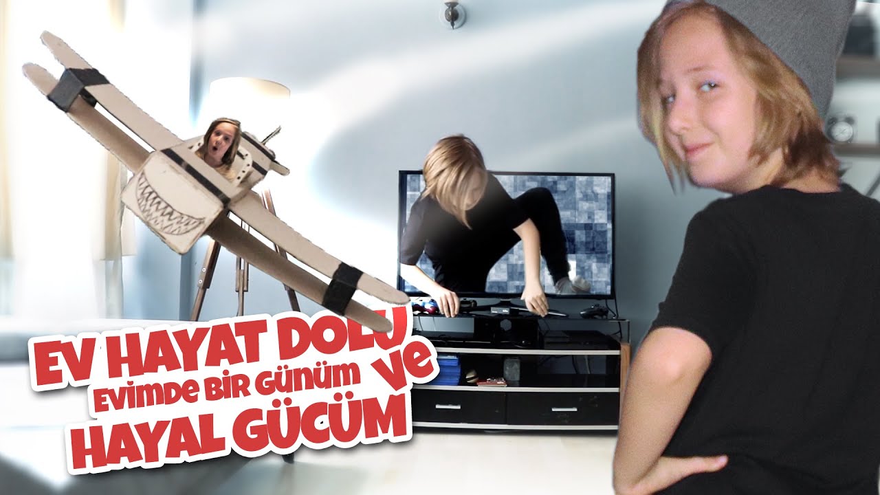EV HAYAT DOLU . Evimde Bir Günüm ve Hayal gücüm 🤪🤭  Vlog