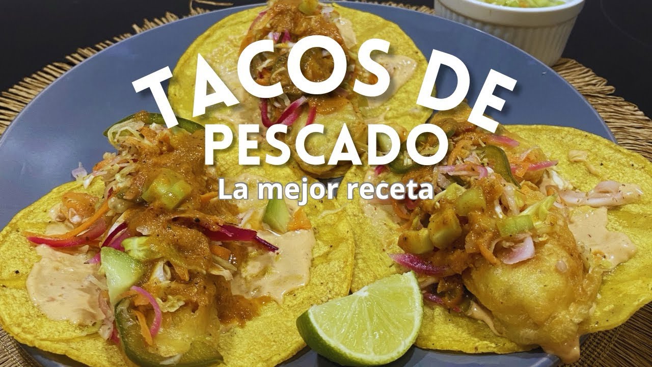 ¡LA MEJOR RECETA DE TACOS DE PESCADO + COMPLEMENTOS!🌮🐟#recipe#cuaresma#cocinafacil#fishrecipe#viral 