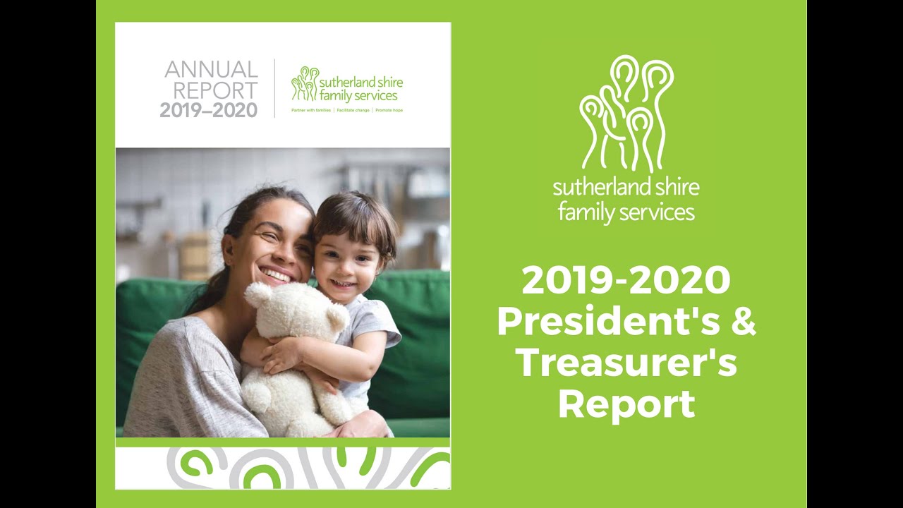 SSFS 2020 Annual Showcase - President & Treasurers Report