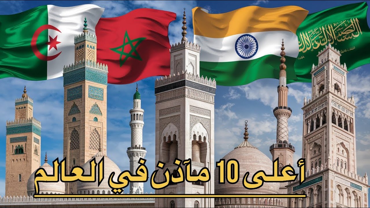 أعلى 10 مآذن في العالم # الجزائر #المغرب #السعودية#الهند#اكسبلور