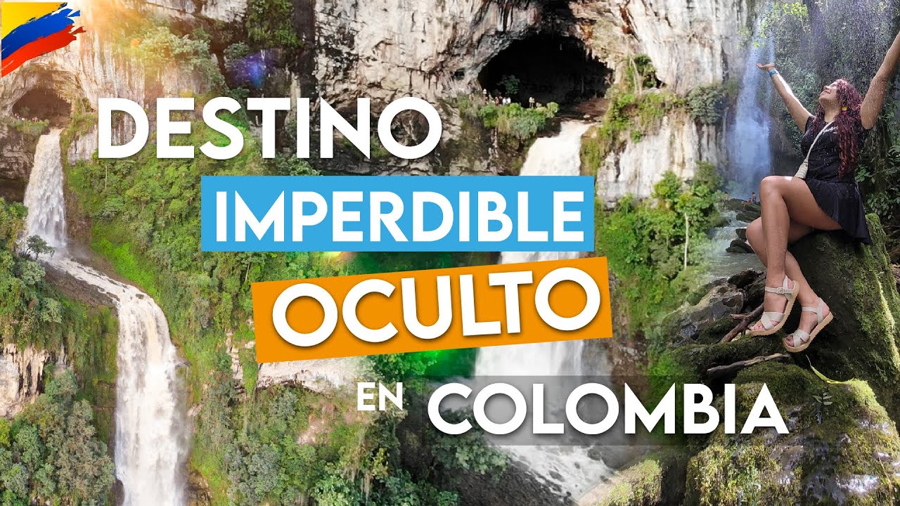 Una cascada que sale de una cueva 🤯 | Santander, Colombia -  Ventanas de Tizquizoque