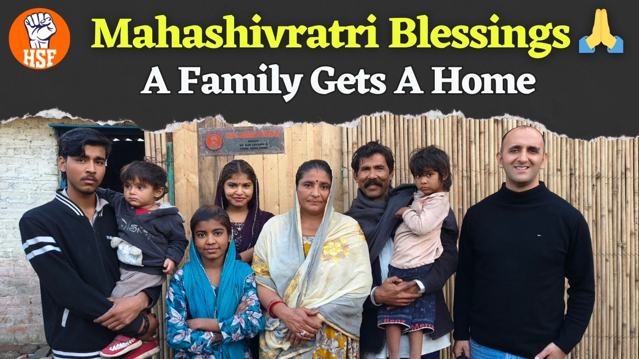 Mahashivratri Special 🙏 | Hiralal & Devki Family Receive Bamboo Home in Majnu Tila | HSF