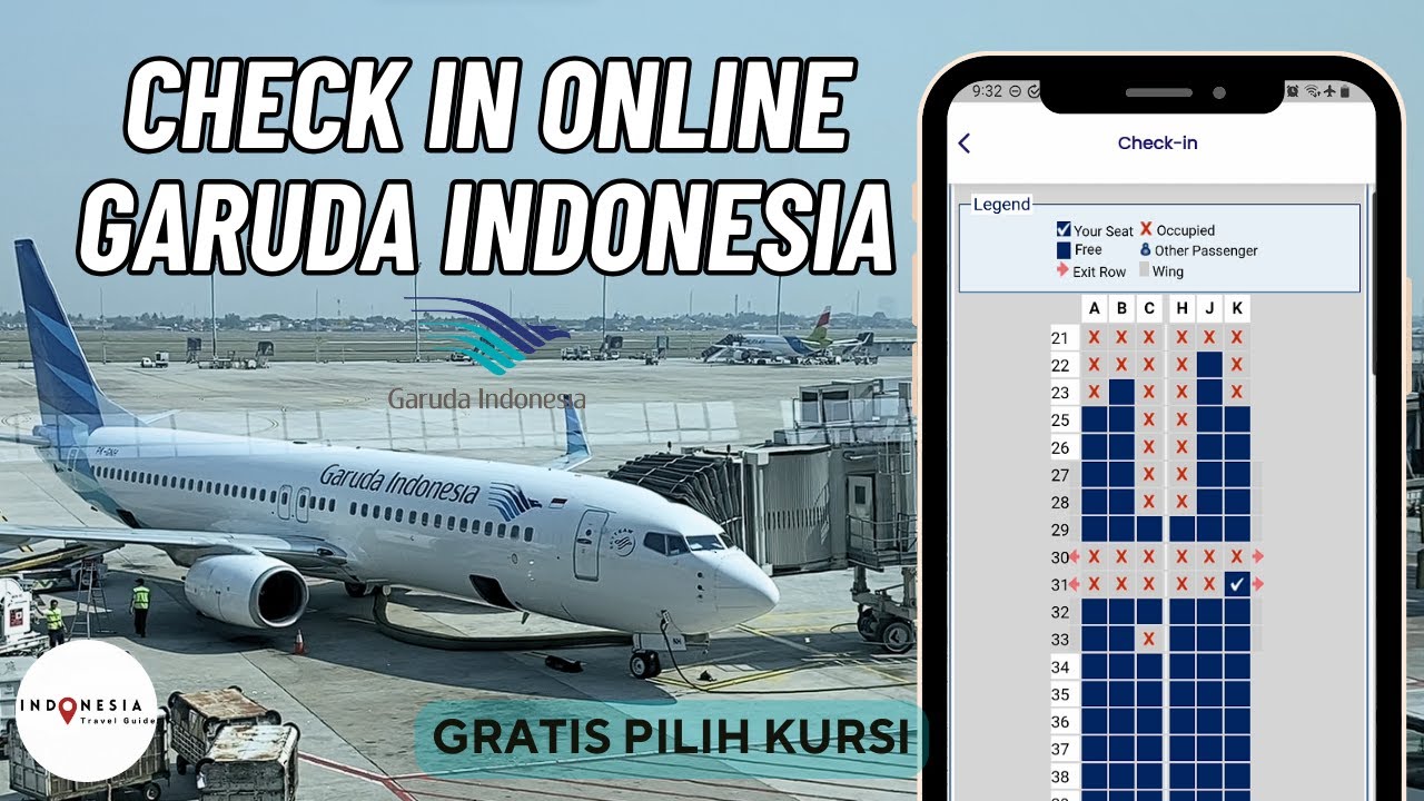 TERBARU! Cara check in online GARUDA INDONESIA: Gratis Pilih Kursi Pesawat