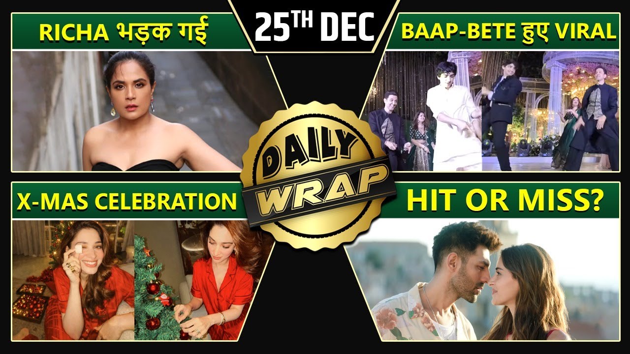 Celebs Celebrate Christmas, Salman Khan's Fun Banter With Shera, Hrithik & Sons' Video Viral| Top 10