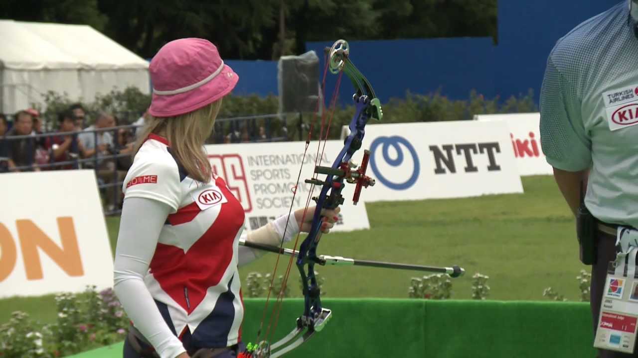 Danielle Brown v Marcella Tonioli – compound women quarterfinal | Tokyo 2012 Archery World Cup Final