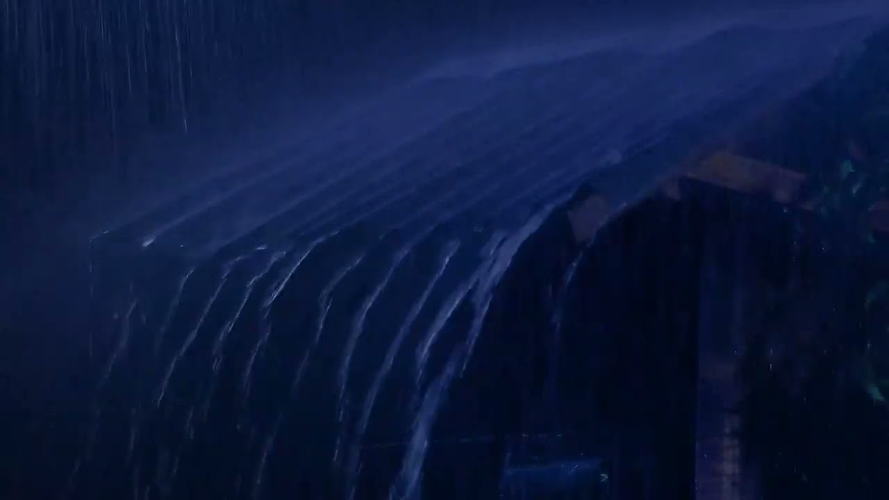 All Night Rain on the Roof | Continuous Sleep Rain Sounds
