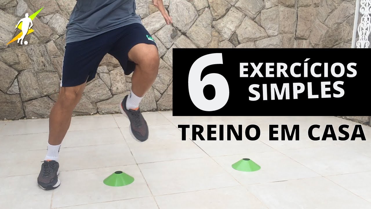 6 EXERCÍCIOS COORDENATIVOS PARA FUTEBOL | Sessão de treino em casa