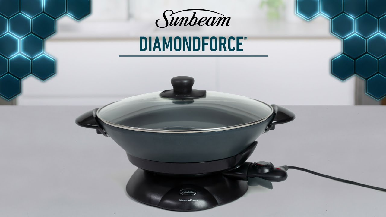 DiamondForce™ Professional Wok 7.5L | Diamond infused non-stick coating | Sunbeam