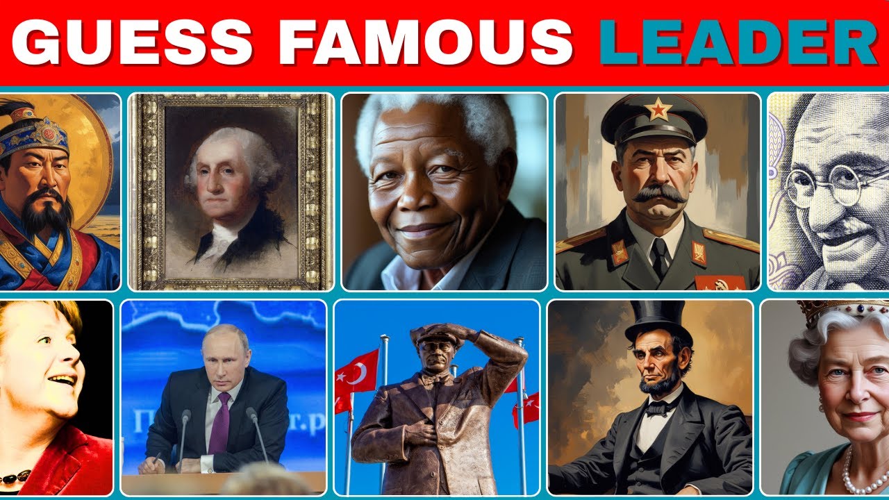 Guess the Famous Leaders 👑 | World Leaders Quiz for Kids