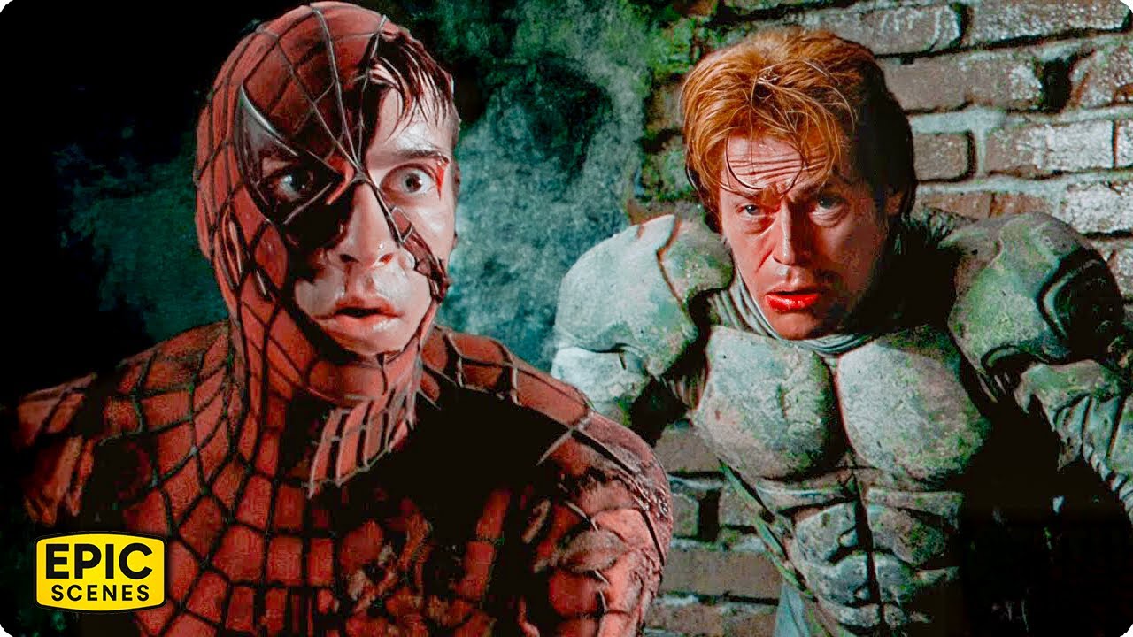 Tobey Maguire faces Willem Dafoe in the ultimate final stand – Spider-Man (2002)
