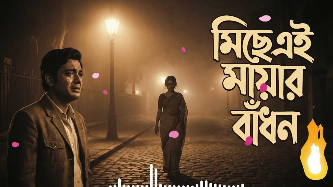 মিছে এই মায়ার বাঁধন | Old Bollywood Style Bangla Romantic Sad Song | Retro Love Pain