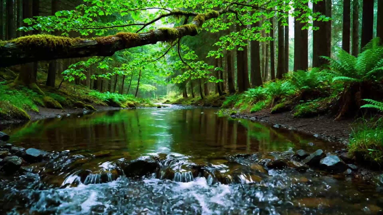 Forest Ambience 🌿 Birds Singing Beautiful Stream Sounds for Peaceful Sleep,Rest,Focus Study,Medicine