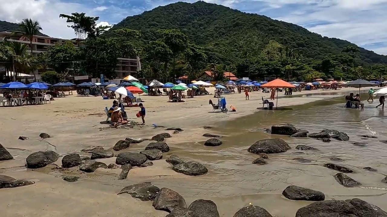 Rolê na Praia da Enseada - Lotada - Ubatuba SP