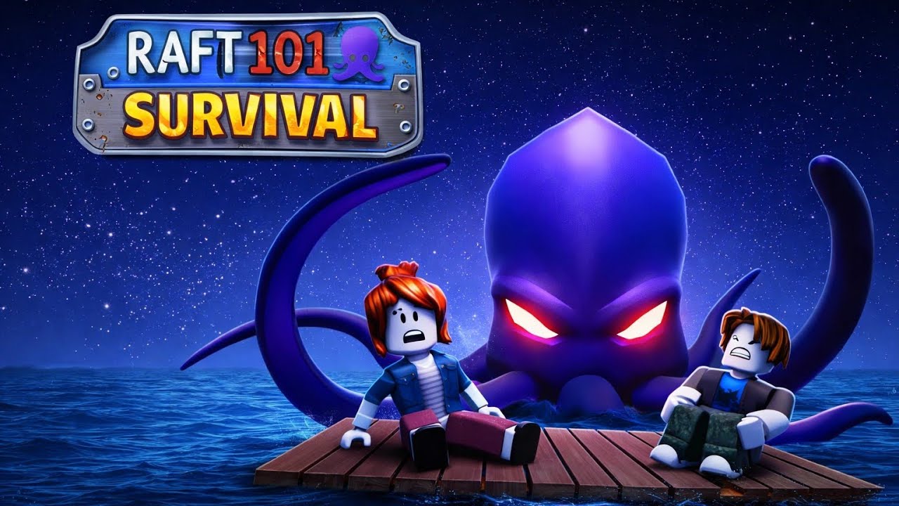 Playing Raft 101 Survival for the First Time 🌊 | Can I Survive on the Raft?