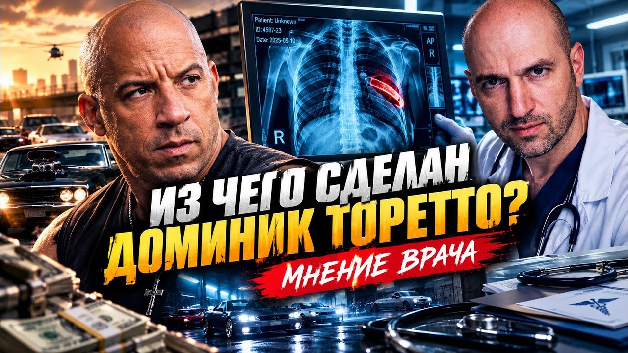 ВРАЧ оценивает травмы Доминика Торетто из  Форсаж @Tkhaganov