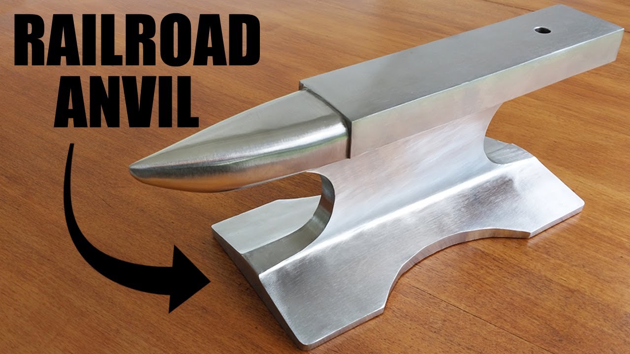 I Turn a Railroad Track into an Anvil! DIY Project using Basic Tools!