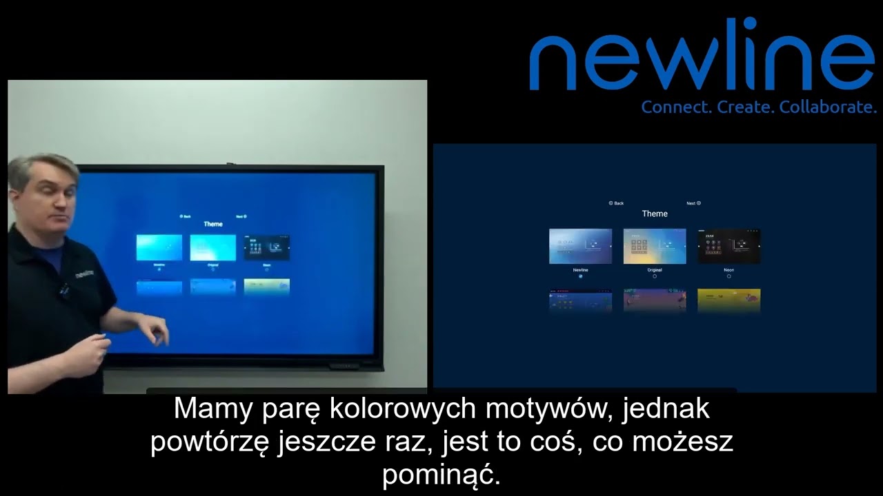 Pierwsze uruchomienie monitora interaktywnego Newline Lyra/Elara (seria Q)