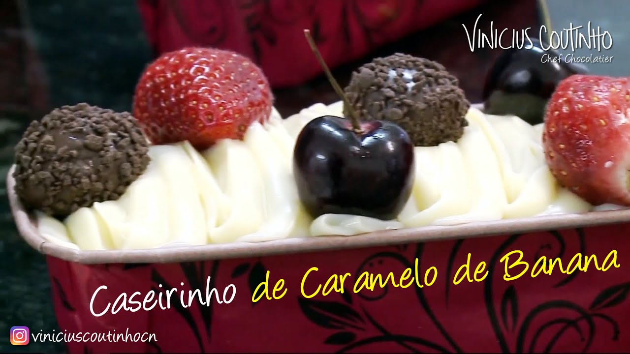Bolo de Caramelo de Banana com Doce de Leite - Chef Vinicius Coutinho